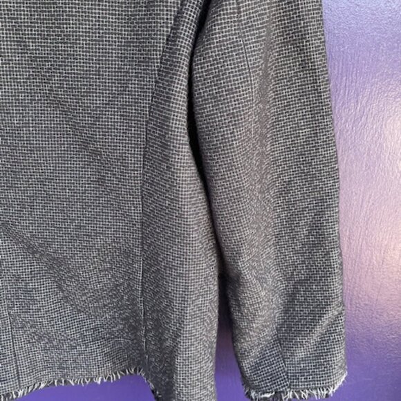 Ann Taylor black fringe jacket w/cropped sleeves - Picture 7 of 9